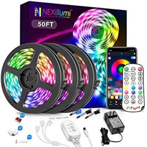 Nexillumi 50Ft LED Strip Lights